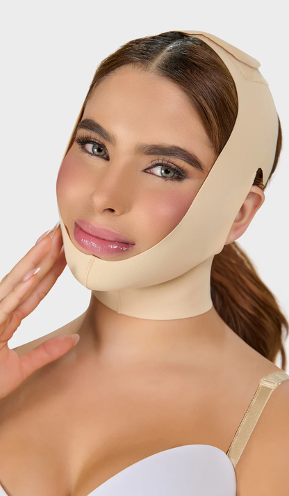 Mentonera Facial con Orificio para Orejas | (Ref. M-0810) M&D