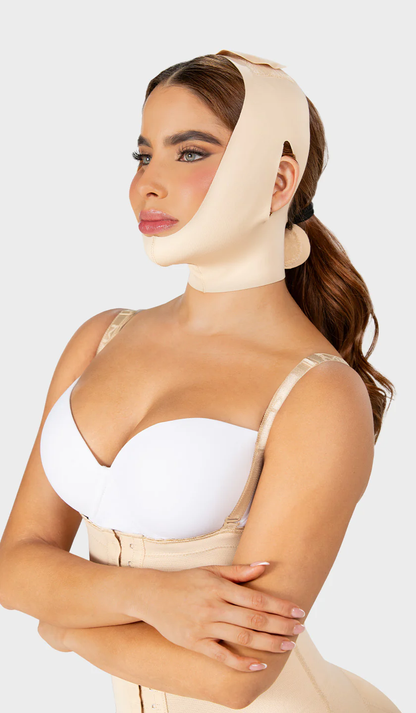 Mentonera Facial con Orificio para Orejas | (Ref. M-0810) M&D