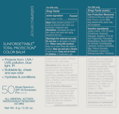 Colorescience Total Protection Color Balm SPF 50 Blush 9g