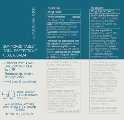 Colorescience Total Protection Color Balm SPF 50 Bronze 9g