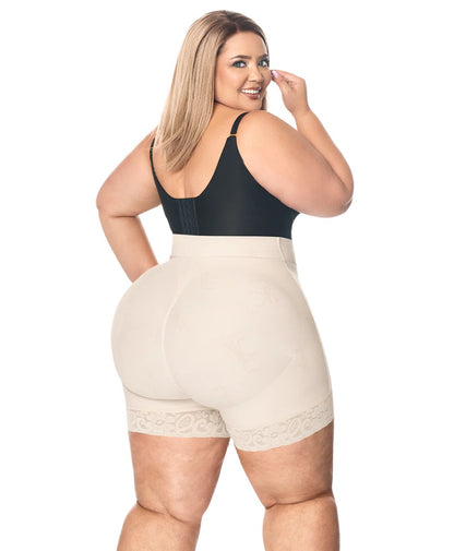 Short invisible media pierna, gluteo invisible refuerzo powernet beige (Ref. C-142)