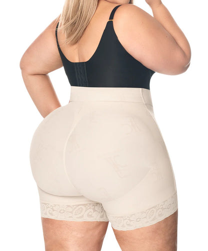 Short invisible media pierna, gluteo invisible refuerzo powernet beige (Ref. C-142)