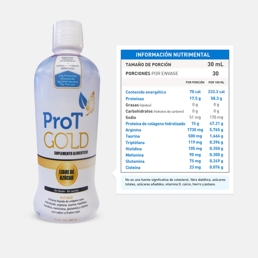 ProTGOLD Proteína Líquida de Colágeno Nano Hidrolizado 887 ml